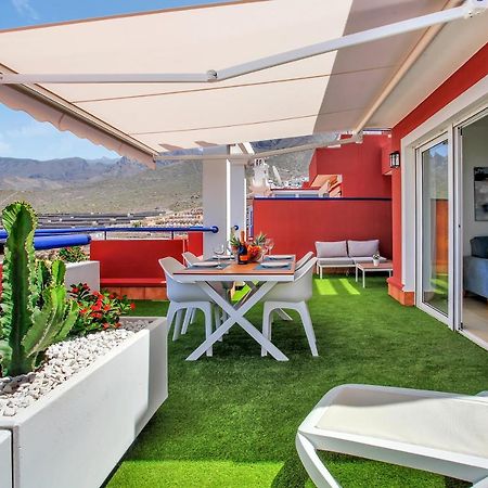 Ferienwohnung Wonderful View, Huge Terrace Solarium, Private Parking Costa Adeje  Exterior foto