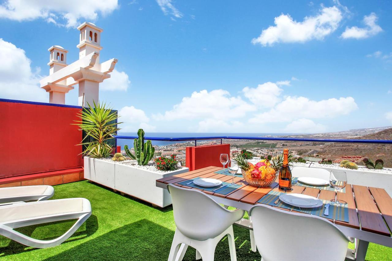 Ferienwohnung Wonderful View, Huge Terrace Solarium, Private Parking Costa Adeje  Exterior foto