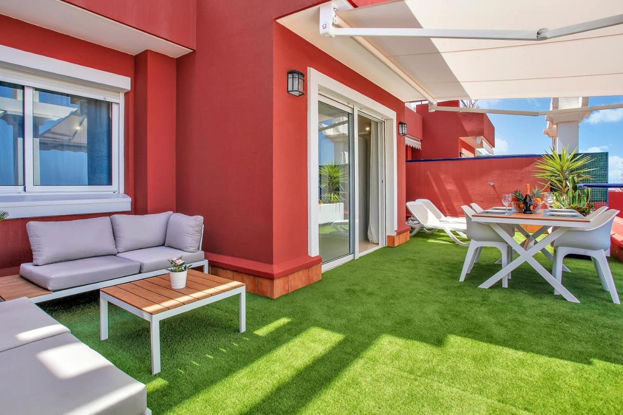 Ferienwohnung Wonderful View, Huge Terrace Solarium, Private Parking Costa Adeje  Exterior foto