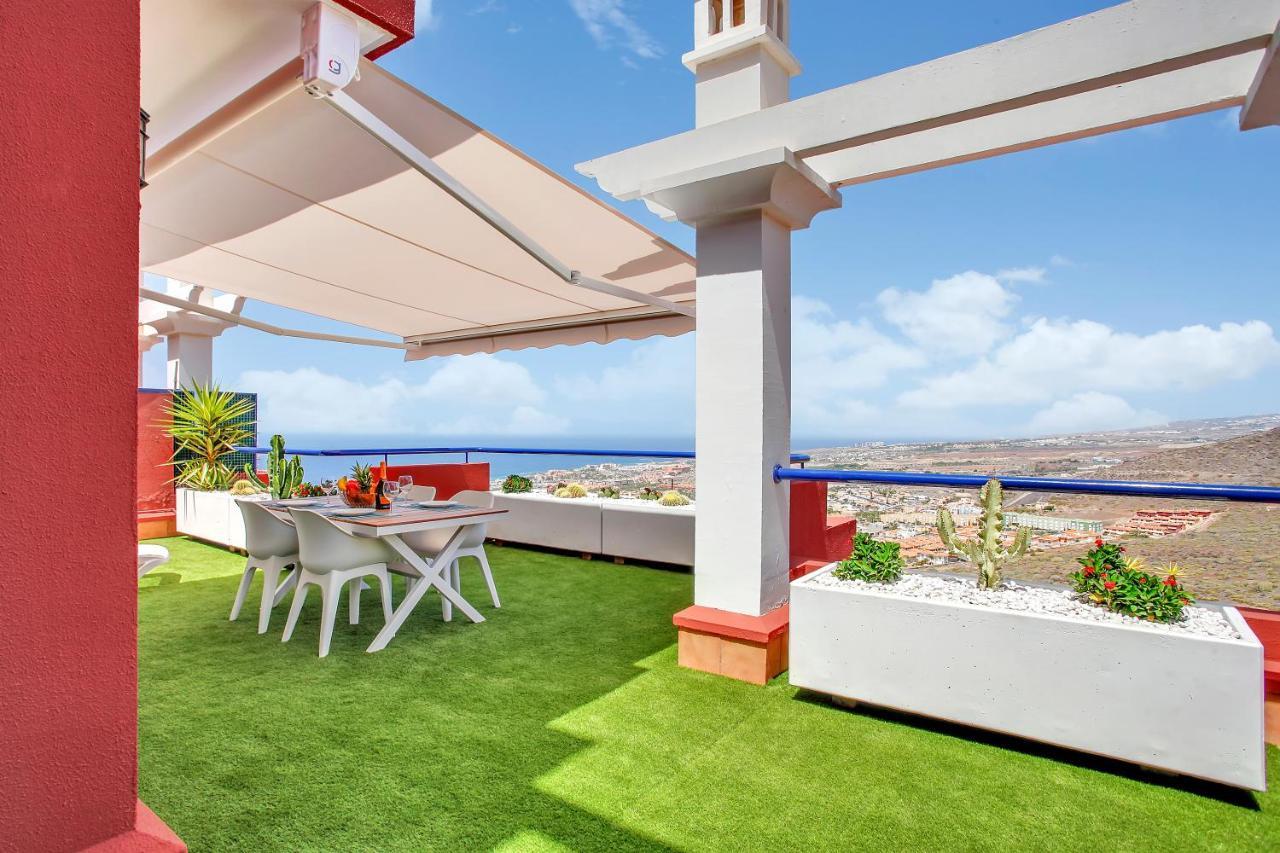 Ferienwohnung Wonderful View, Huge Terrace Solarium, Private Parking Costa Adeje  Exterior foto