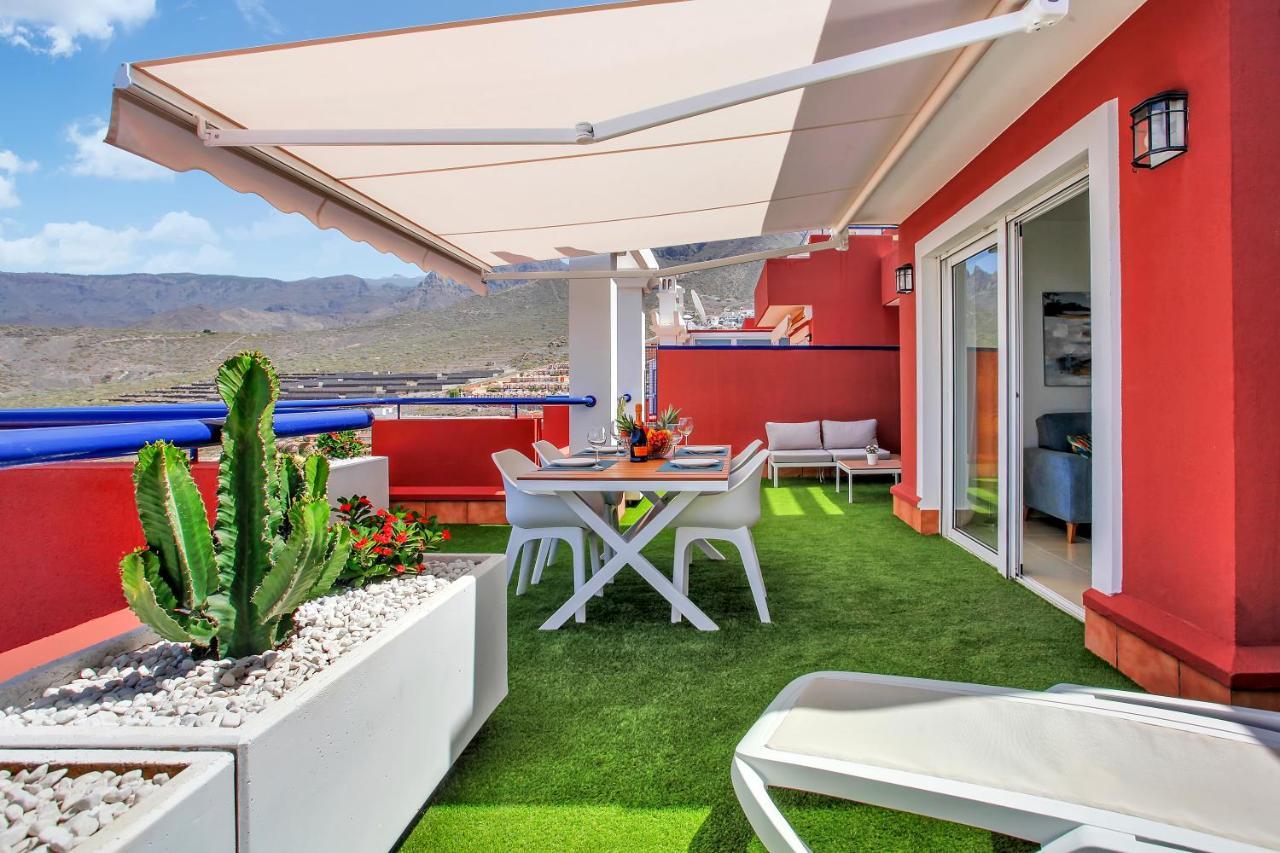 Ferienwohnung Wonderful View, Huge Terrace Solarium, Private Parking Costa Adeje  Exterior foto