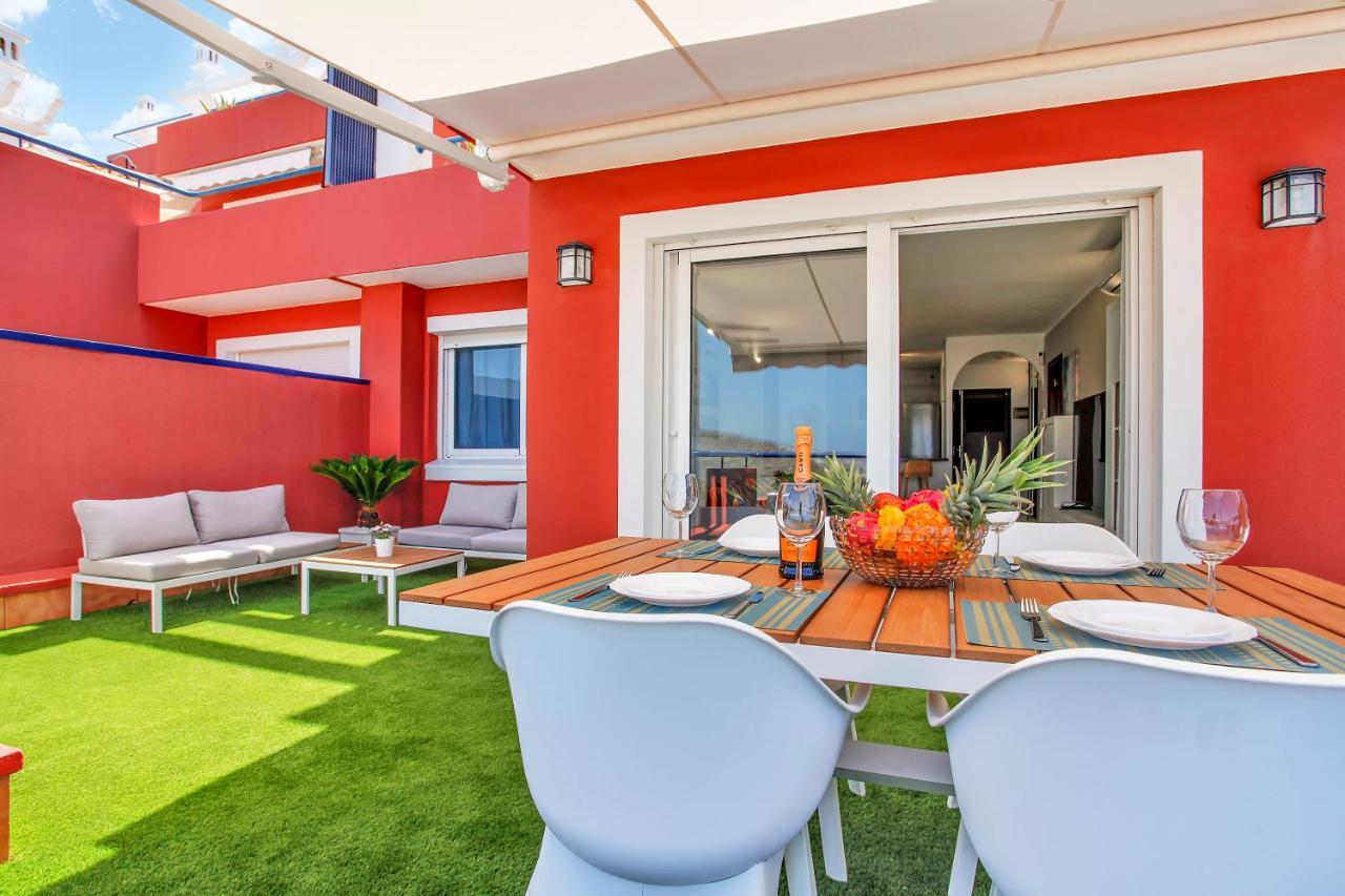Ferienwohnung Wonderful View, Huge Terrace Solarium, Private Parking Costa Adeje  Exterior foto